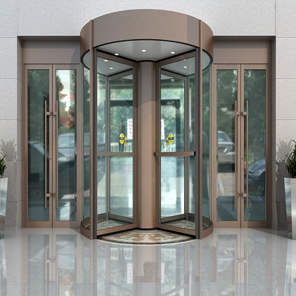 電動旋轉門四翼